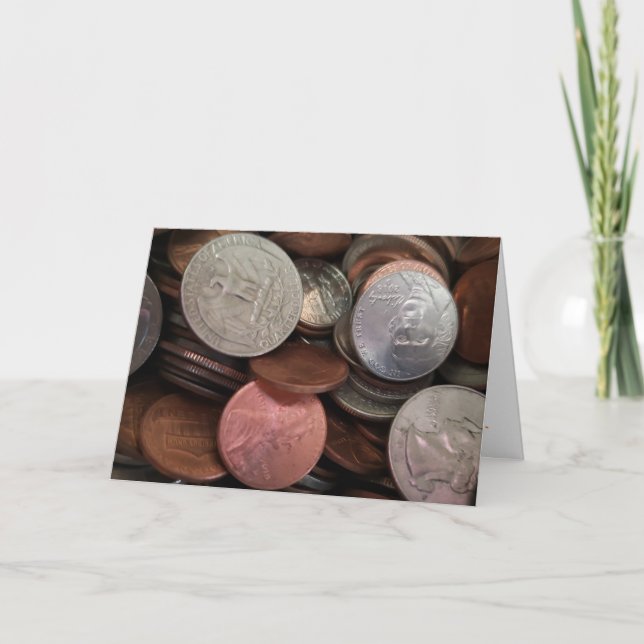 Tarjeta de felicitación "Coinage" (Anverso)