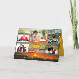 Tarjeta de felicitación colectiva de cumpleaños Ma