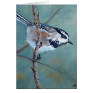 Tarjeta de felicitación Colorado Chickadee