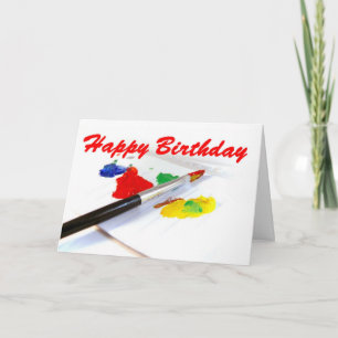 Tarjeta de felicitación colorida del cumpleaños