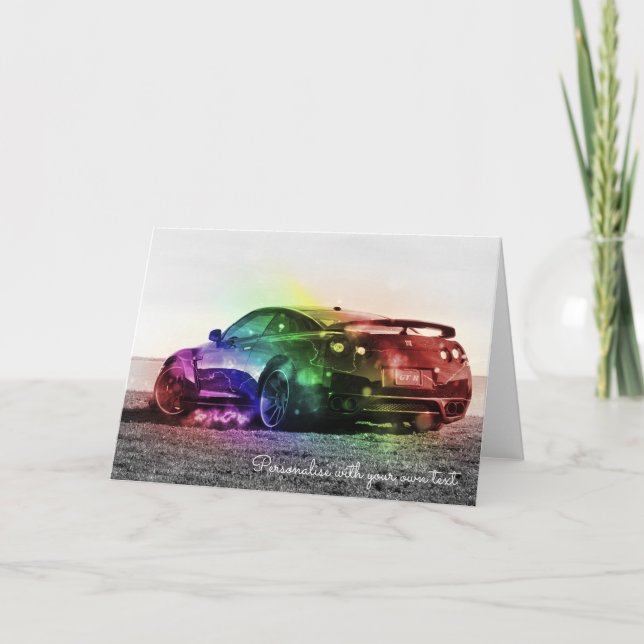 TARJETA DE FELICITACIÓN COLORIDA MODIFICADA PARA (Anverso)
