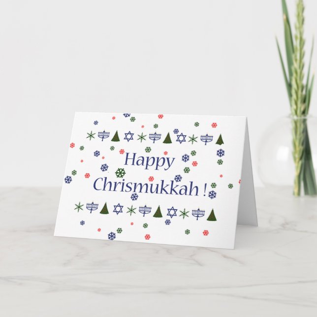 Tarjeta de felicitación combinada de Jánuca del (Anverso)