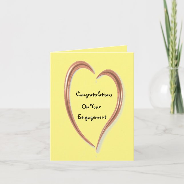 Tarjeta de felicitación : Compromiso (Anverso)