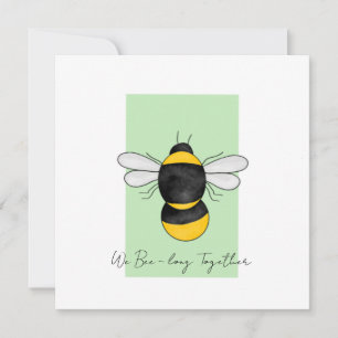 Tarjeta de felicitación con broma linda de abeja b