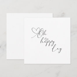 Tarjeta de felicitación con corazón adornado 'Oh d