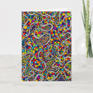 Tarjeta de felicitación con diseño de arte de fábr