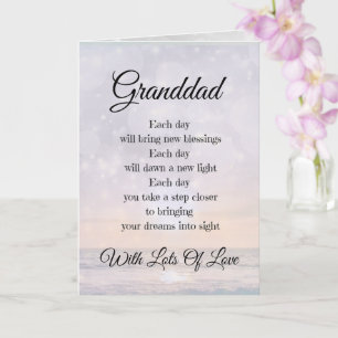 Tarjeta de felicitación con diseño de poema de áni