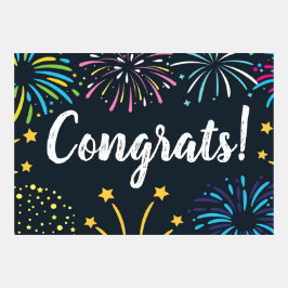 Tarjeta de felicitación con Fireworks