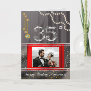 Tarjeta de Felicitación con Foto de Aniversario nú