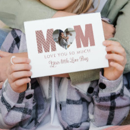 Tarjeta de Felicitación con Foto de Mamá