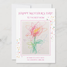 Tarjeta de felicitación con foto de obra de arte d