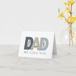 Tarjeta de Felicitación con Foto Papá Te Queremos