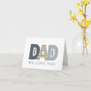 Tarjeta de Felicitación con Foto Papá Te Queremos