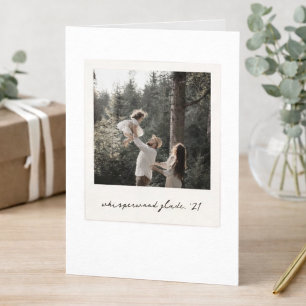 Tarjeta de Felicitación con Foto Polaroid Arte A