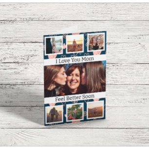 Tarjeta de felicitación con foto 'Recupérate pront