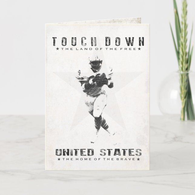 Tarjeta de felicitación con Guay Football Print (Anverso)