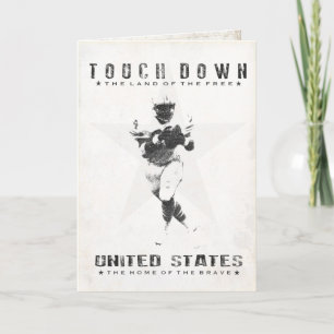 Tarjeta de felicitación con Guay Football Print