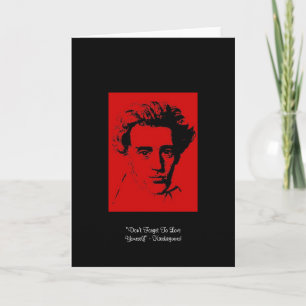 Tarjeta de Felicitación con la cita de Kierkegaard