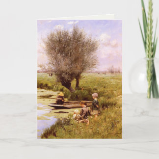 Tarjeta de felicitación con la pintura de Emilio