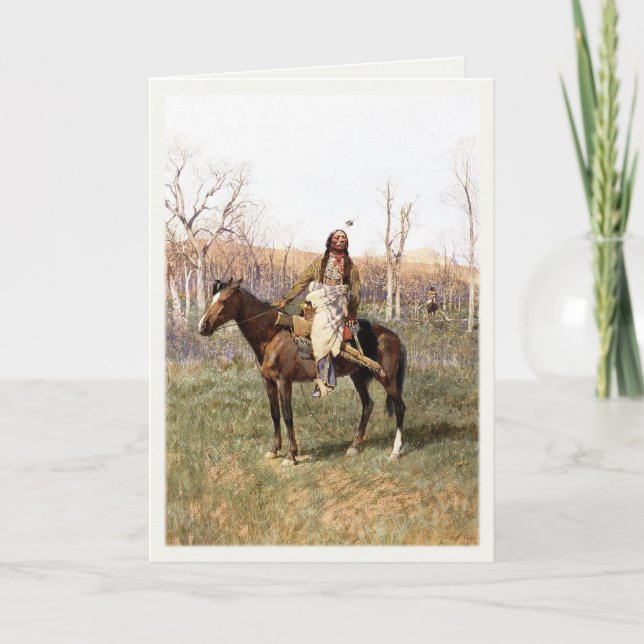 Tarjeta de felicitación con la pintura de Henry (Anverso)