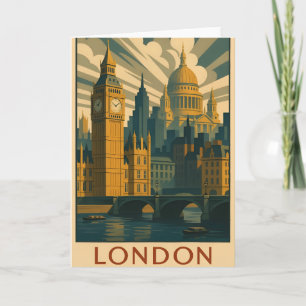 Tarjeta de felicitación con Londres