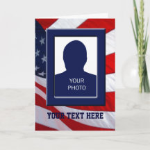 Tarjeta de felicitación con marco de foto de la ba