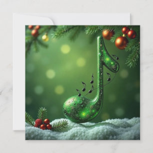 Tarjeta de felicitación con nota musical