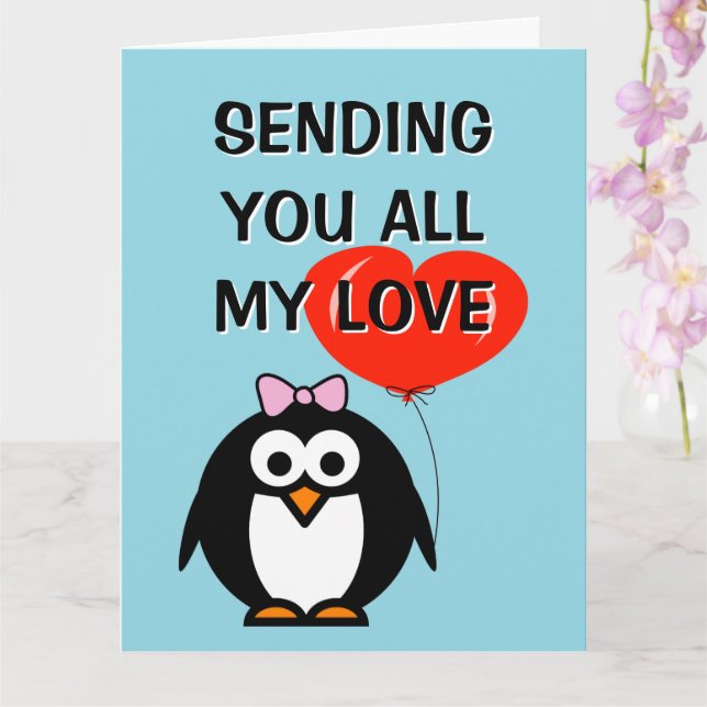 Tarjeta de felicitación con todo mi amor (Orquídea)