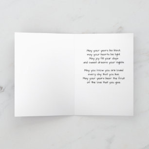 Tarjeta de felicitación con verso de Jo Images