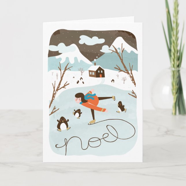 Tarjeta de felicitación congelada del día de (Anverso)