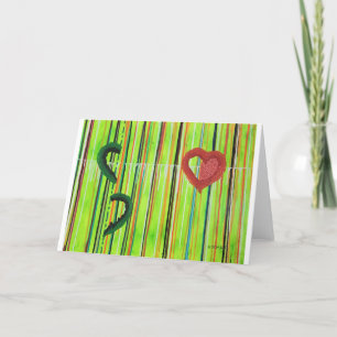 Tarjeta de felicitación - consolidación del amorío