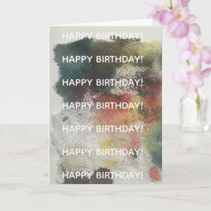 Tarjeta de felicitación contemporánea artística