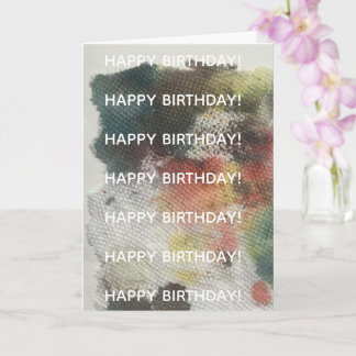 Tarjeta de felicitación contemporánea artística
