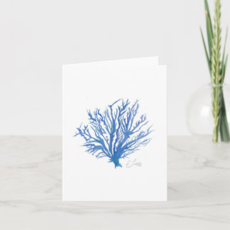 Tarjeta de felicitación coralina