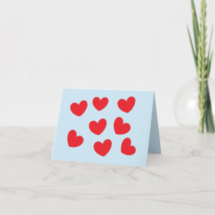 Tarjeta de felicitación : Corazones