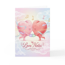 Tarjeta de Felicitación - Corazones Besándose "Not