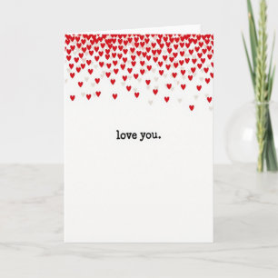 Tarjeta de felicitación Corazones Rojos Te Aman