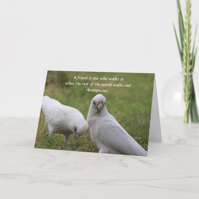 Tarjeta de felicitación Corella Friendship Quote (Anverso)