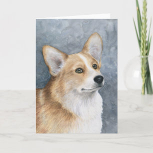 Tarjeta de felicitación Corgi 89 para perro