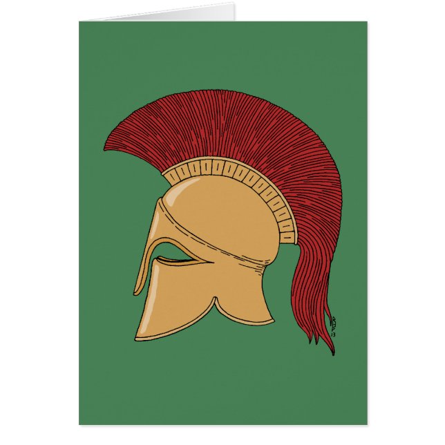 Tarjeta de felicitación Corinthian Helmet (Frente)