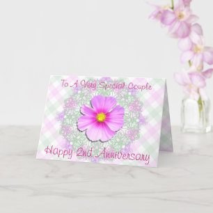 Tarjeta de felicitación - Cosmos de dos tonos - 2º