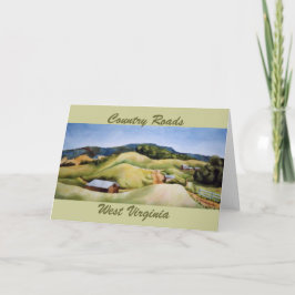 Tarjeta de felicitación Country Roads