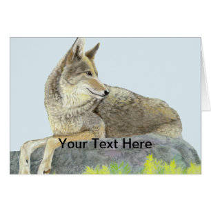 Tarjeta de felicitación Coyote