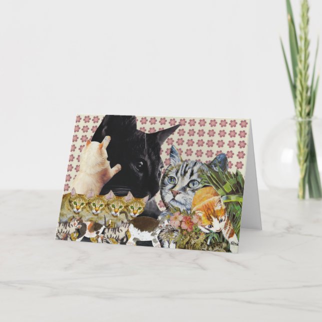 Tarjeta de felicitación Creative Cats (Anverso)