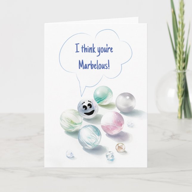 Tarjeta de felicitación: Creo que eres Maravilloso (Anverso)