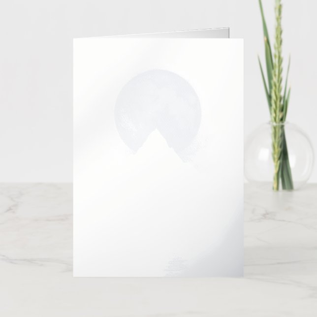 Tarjeta de felicitación Crimson Moonrise (Anverso)