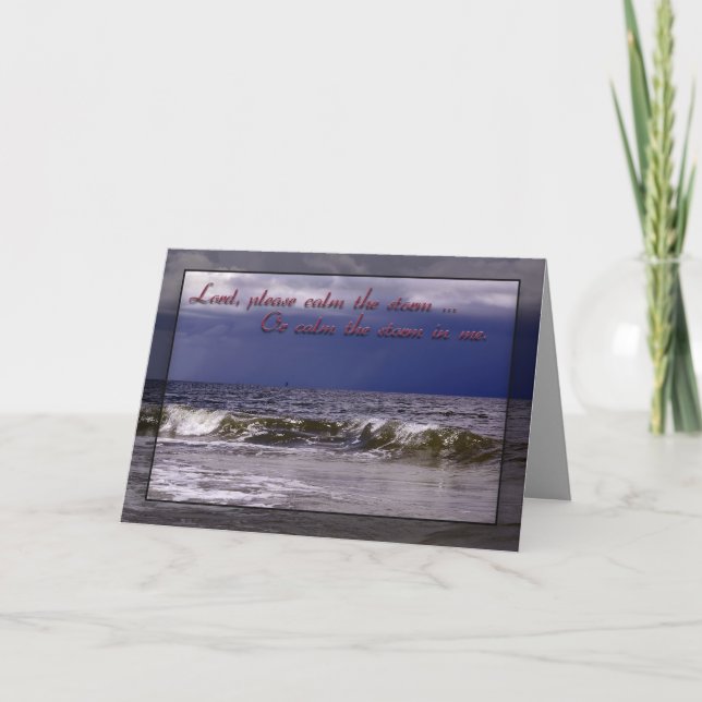 Tarjeta de felicitación cristiana del rezo (Anverso)