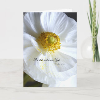 Tarjeta de felicitación cristiana floral, 5x7