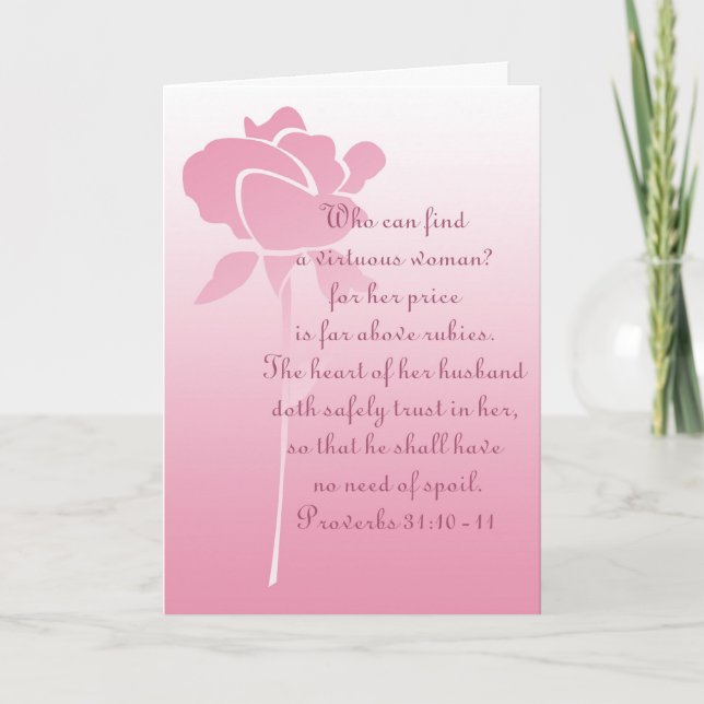 Tarjeta de felicitación cristiana para madre o esp (Anverso)