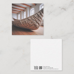 Tarjeta de felicitación Crochet Canoe